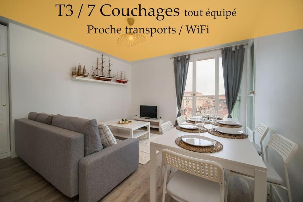 Fully Equipped Apartment Balcony Sleeps 7 Wifi Μασσαλία Εξωτερικό φωτογραφία
